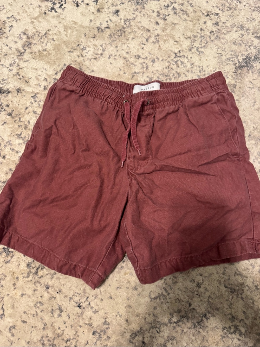 PacSun Men's Drawstring Shorts - Maroon